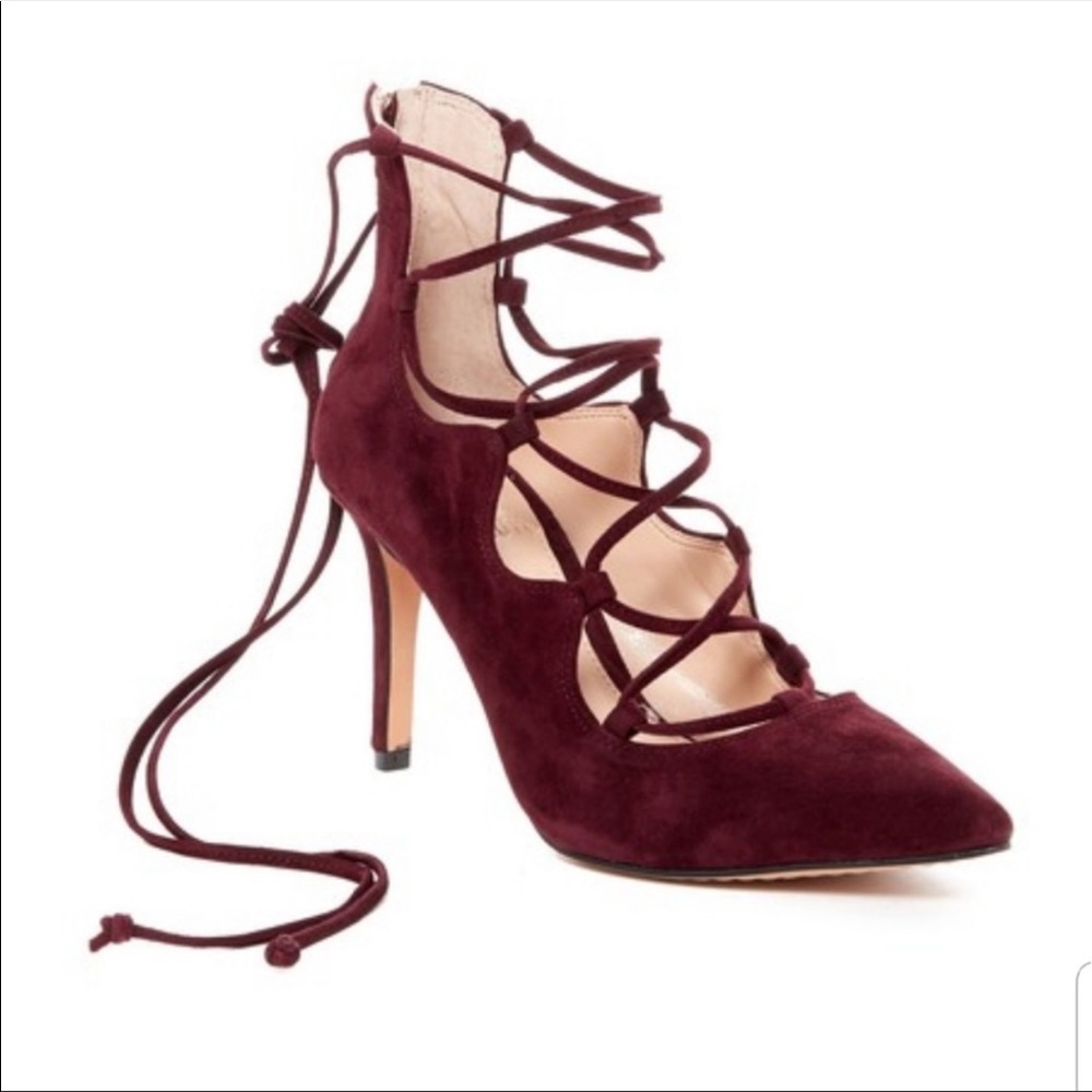 Vince Camuto Barsha Lace-up Pump Wine